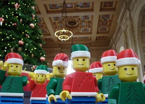 Christmas Lego characters